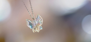 Pure Morpho MINI ～ 彩 ～ 透明感のある優しい色合い。 ラフォルム ガラスジュエリー ガラスアクセサリー