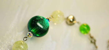 Fairy of Christmas グリーン系を中心にした賑やかなイメージで仕上げています。 ラフォルム ガラスジュエリー ガラスアクセサリー