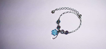 Snow princess ~ Charming bracelet ~ 世界にひとつの可愛らしいブレスレット♪ ラフォルム ガラスジュエリー ガラスアクセサリー