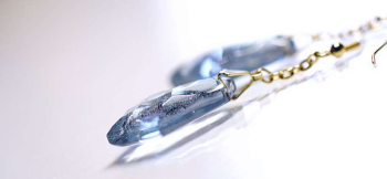 Sophisticated sword MINI ～ Ice rock ～ ランダムなカットに光を反射して煌きます。 ラフォルム ガラスジュエリー ガラスアクセサリー