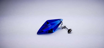 Standard Dreamblue / コバルトブルー(ピアス) シンプルな造形が素敵な逸品です。 ラフォルム ガラスジュエリー ガラスアクセサリー