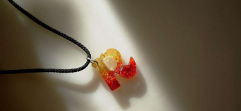 Along with my growth you. グラデーションが美しい逸品。 ラフォルム ガラスジュエリー ガラスアクセサリー