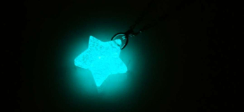 Starlight Festival ~ Frozen Star ~ ターコイズブルーに美しく蓄光します。 ラフォルム ガラスジュエリー ガラスアクセサリー