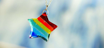 Rainbow starlight festival ～ DREAM ～ 存在感のある素敵な虹色の星。 ラフォルム ガラスジュエリー ガラスアクセサリー