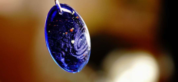 Oval galaxy オーバル形楕円形 ラフォルム ガラスジュエリー ガラスアクセサリー