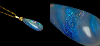DIAMOND SNOW DROP 美しい煌きは見る角度や光の当たり方で変幻自在に変化します。 ラフォルム ガラスジュエリー ガラスアクセサリー