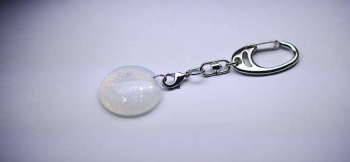 Snow full moon キーホルダー金具を取り付けることも可能です。 ラフォルム ガラスジュエリー ガラスアクセサリー