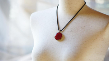 Legend's proof こげ茶組み紐をお付けしております。 ラフォルム ガラスジュエリー ガラスアクセサリー
