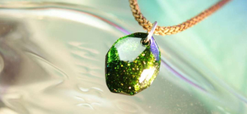 Eternity precious memories～Green～ 素敵なアイスロック加工。 ラフォルム ガラスジュエリー ガラスアクセサリー
