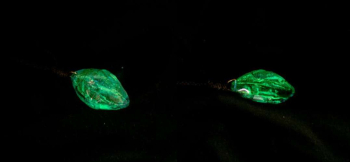 水の祈り ～ 福音 ～ 神秘的な蓄光の光。 ラフォルム ガラスジュエリー ガラスアクセサリー