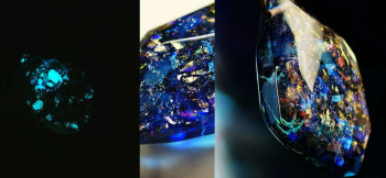 Eden of universe 蓄光とダイクロガラスの神秘的で眩い輝きが素敵です。 ラフォルム ガラスジュエリー ガラスアクセサリー