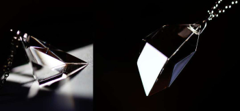 Amazing prism クリアー且つシンプルで美しい造形美あふれるフォルム。 ラフォルム ガラスジュエリー ガラスアクセサリー