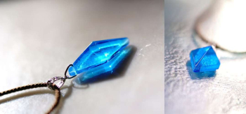Pure dream ～ WATER LUMINANCE ～ ターコイズブルーの色合いと気泡がまるで湧水のようです。 ラフォルム ガラスジュエリー ガラスアクセサリー