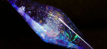 Dreamblue ～ Fluctuation of mystic universe ～ 美しいグラデーションと煌き。 ラフォルム ガラスジュエリー ガラスアクセサリー