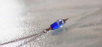 Charming Pendulum ～ My treasure ～ 透明感のあるブルーのグラデーション。 ラフォルム ガラスジュエリー ガラスアクセサリー