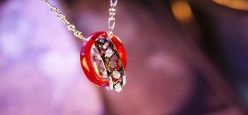 Ring of the love Universe ガラス×シルバーのコラボレーション。 ラフォルム ガラスジュエリー ガラスアクセサリー
