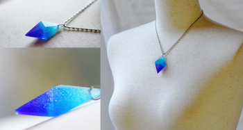 Dreamblue ～ soul of water ～ チョーカータイプ。ぜひ様々なシーンでお楽しみください。 ラフォルム ガラスジュエリー ガラスアクセサリー