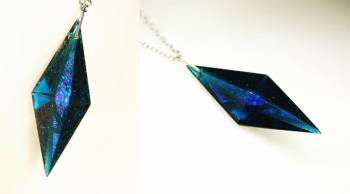 Dreamblue ～ Resonance macrocosmⅡ ～ 神秘的なアクアマリンブルーがベースカラーです。 ラフォルム ガラスジュエリー ガラスアクセサリー