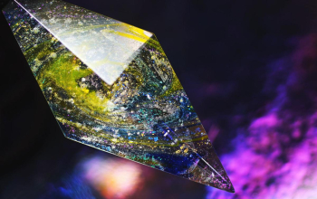 Dreamblue ～ Dynamic galaxy ～ もしも、透明なクリスタルの宇宙があったら・・・。 ラフォルム ガラスジュエリー ガラスアクセサリー