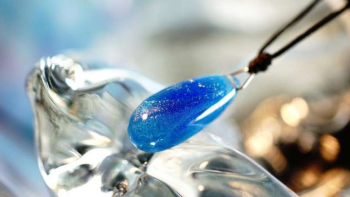 水繭 ～ 美しき海の銀河 ～ 爽やかで存在感のある逸品です。 ラフォルム ガラスジュエリー ガラスアクセサリー