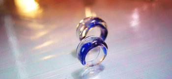 Everlasting Ring ～ 誓い  ～ 優しく透明感のあるデザインリングです。 ラフォルム ガラスジュエリー ガラスアクセサリー