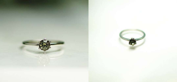 CHATON RING トップの石部分を6本の爪にて設置しております。トップはガラス製の可能性が高いです。 ラフォルム ガラスジュエリー ガラスアクセサリー