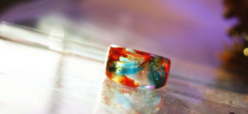 Everlasting Ring ~ 絆 ~ 透明感のある素敵なリングです。 ラフォルム ガラスジュエリー ガラスアクセサリー
