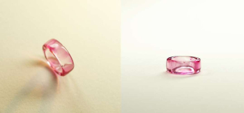 Pinky オーソドックスでシンプルなフォルムのピンキーリング。 ラフォルム ガラスジュエリー ガラスアクセサリー