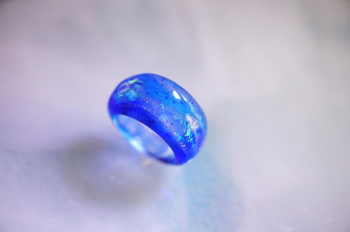 Blue sea paradiseⅡ ブルー系やグリーン系に大変美しく輝くダイクロガラスの煌き。 ラフォルム ガラスジュエリー ガラスアクセサリー