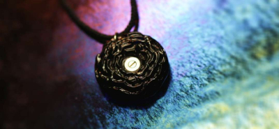 かんたん封入ペンダント / Black Rose