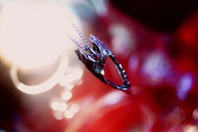 Eternal Fusion Arrowhead – "CUSTOM" Obsidian Glass & Metal Pendant
