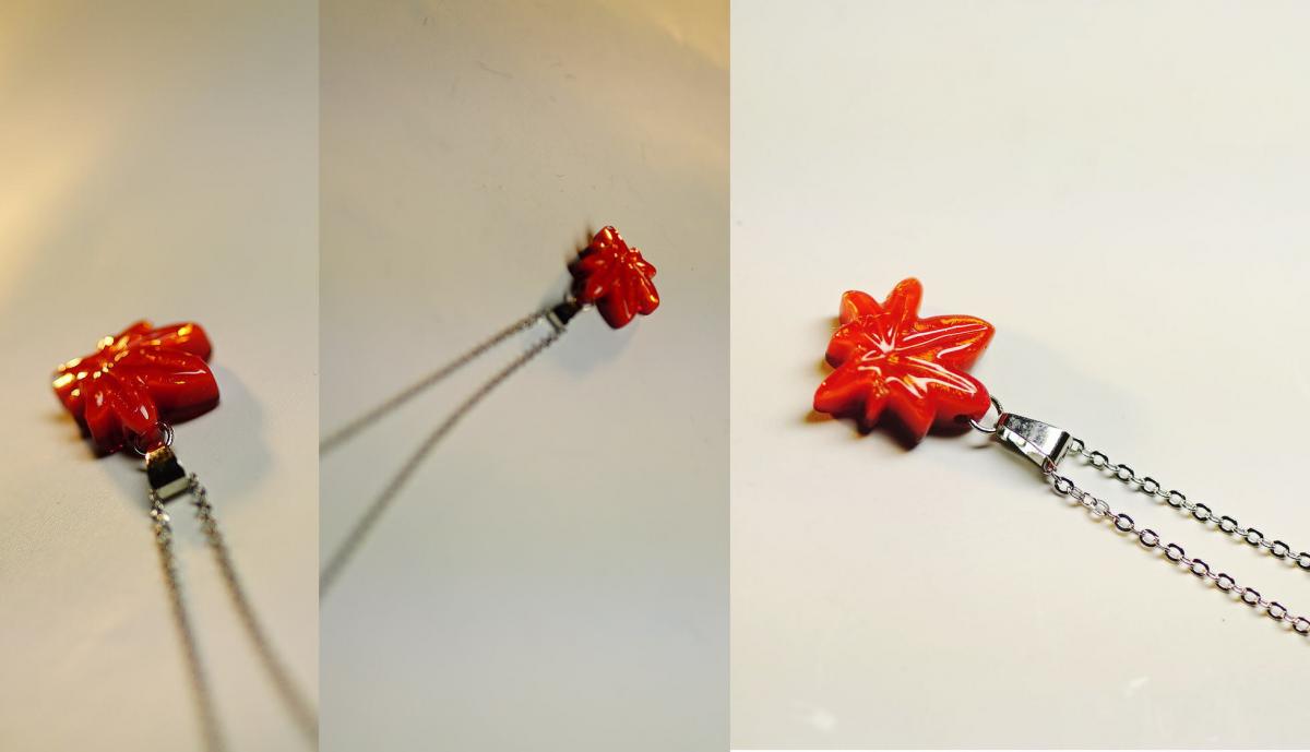 Promising maple ラフォルム ガラスジュエリー ガラスアクセサリー