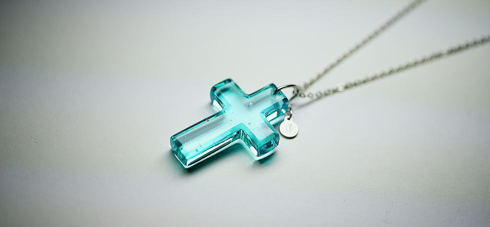 AQUA CROSS ラフォルム ガラスジュエリー ガラスアクセサリー