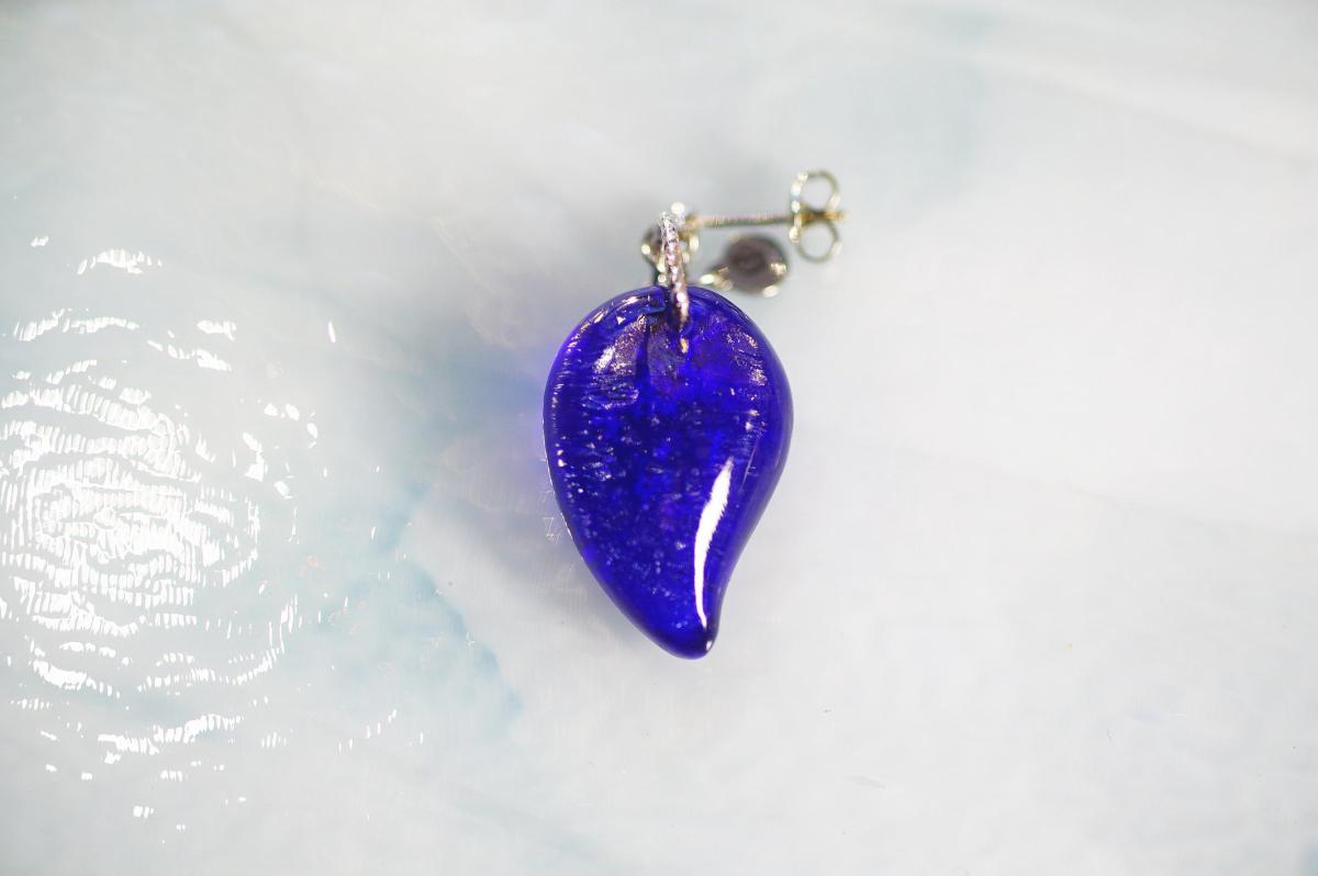 Azure Dream ～ 蒼の魅惑 ～ ラフォルム ガラスジュエリー ガラスアクセサリー