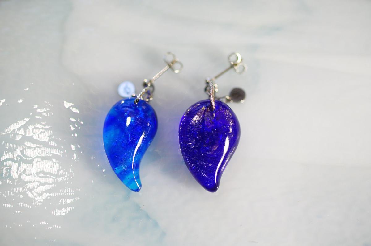 Azure Dream ～ 蒼の魅惑 ～ ラフォルム ガラスジュエリー ガラスアクセサリー