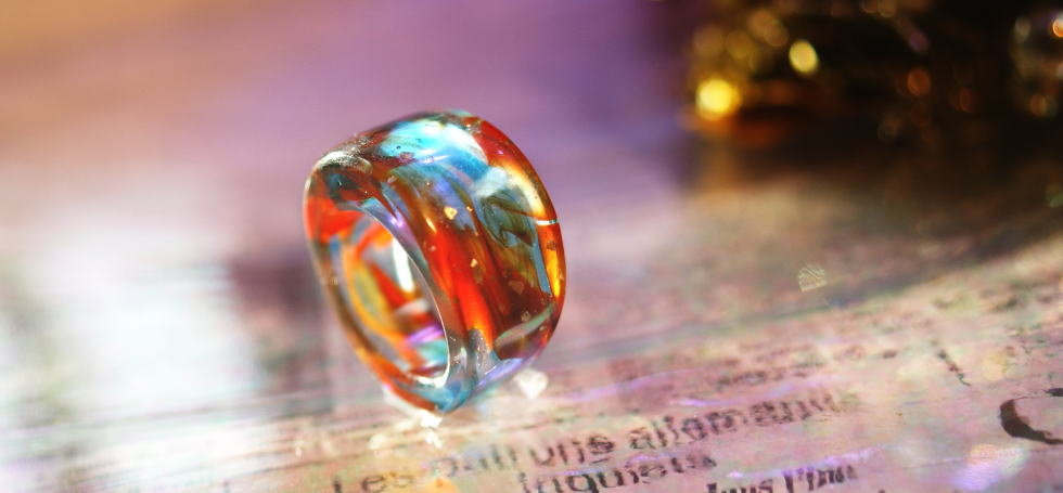 Everlasting Ring ～ 絆 ～ ラフォルム ガラスジュエリー ガラスアクセサリー