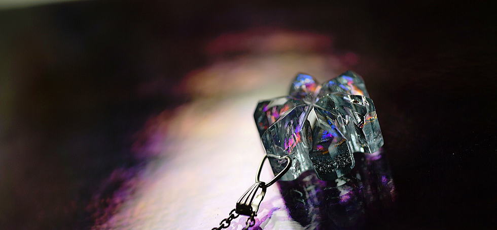 Crystal snow flower ～ 流星に煌く雪の花 ～ ラフォルム ガラスジュエリー ガラスアクセサリー