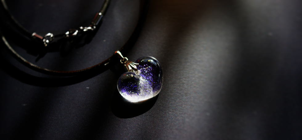 Cool ice heart ラフォルム ガラスジュエリー ガラスアクセサリー