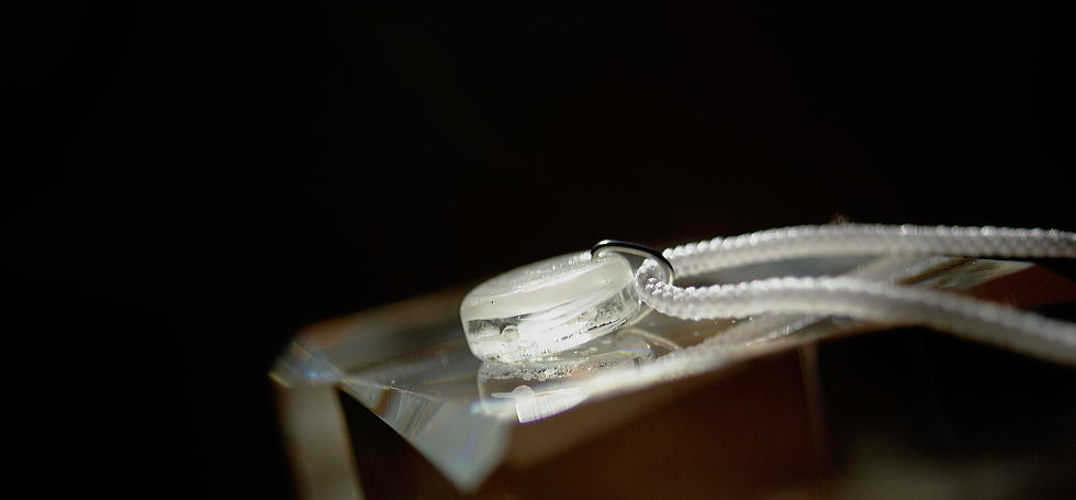 White mist ラフォルム ガラスジュエリー ガラスアクセサリー