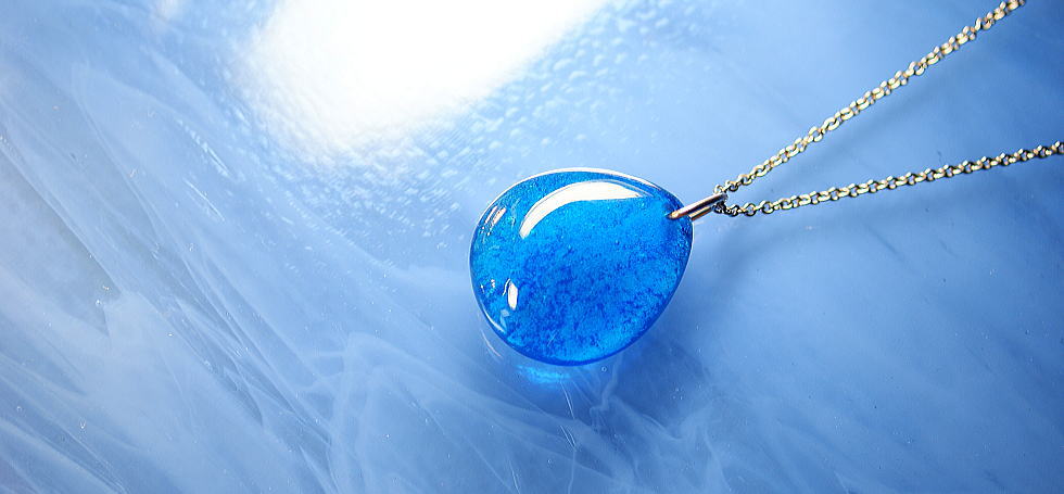 Healing blue ラフォルム ガラスジュエリー ガラスアクセサリー