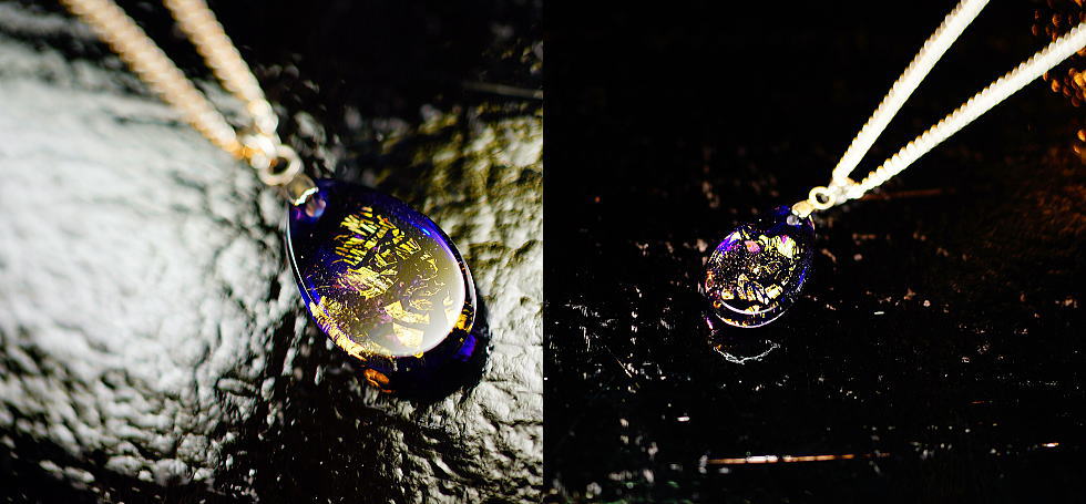 Noble drop ～ Aquarius ～ ラフォルム ガラスジュエリー ガラスアクセサリー