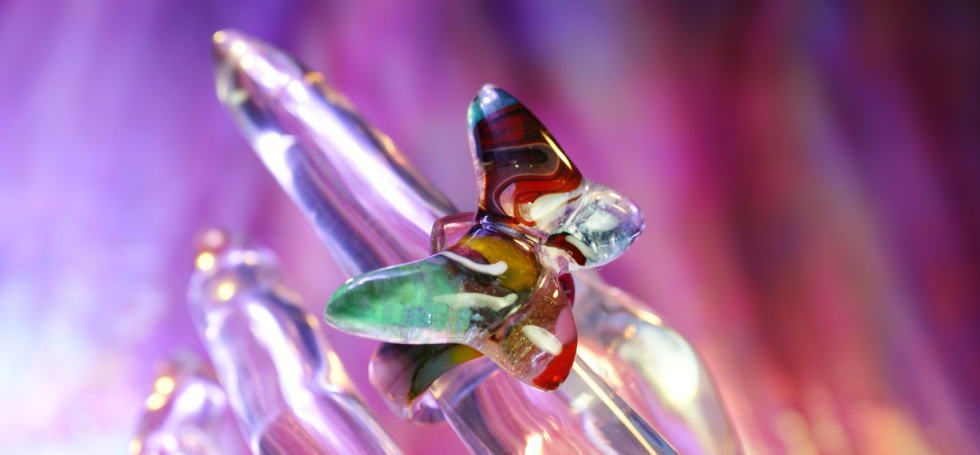 コンセプト作品・Illusional butterfly ～ 幻影の蝶 ～ ラフォルム ガラスジュエリー ガラスアクセサリー