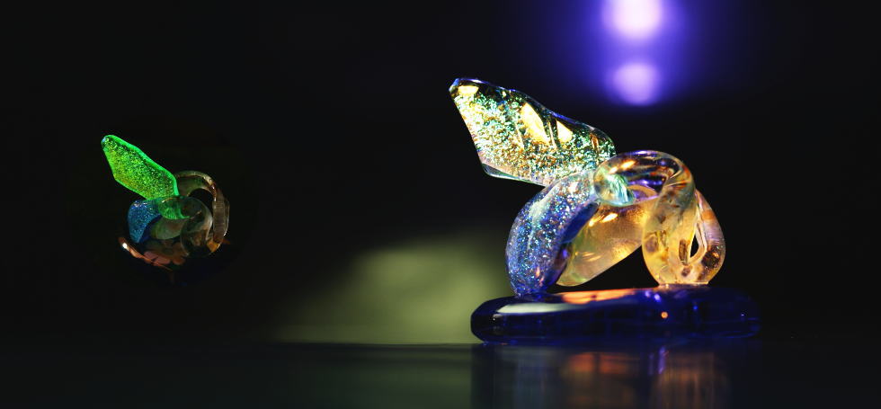 コンセプト作品・生きとし生けるもの ラフォルム ガラスジュエリー ガラスアクセサリー
