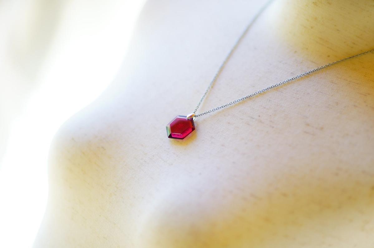 紅の曼珠沙華 ～ Eternal Bloom ～ ラフォルム ガラスジュエリー ガラスアクセサリー