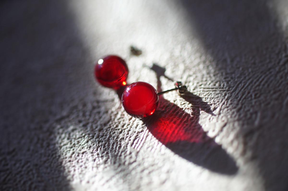 Red Memories ～ 永遠の輪 ～ ラフォルム ガラスジュエリー ガラスアクセサリー