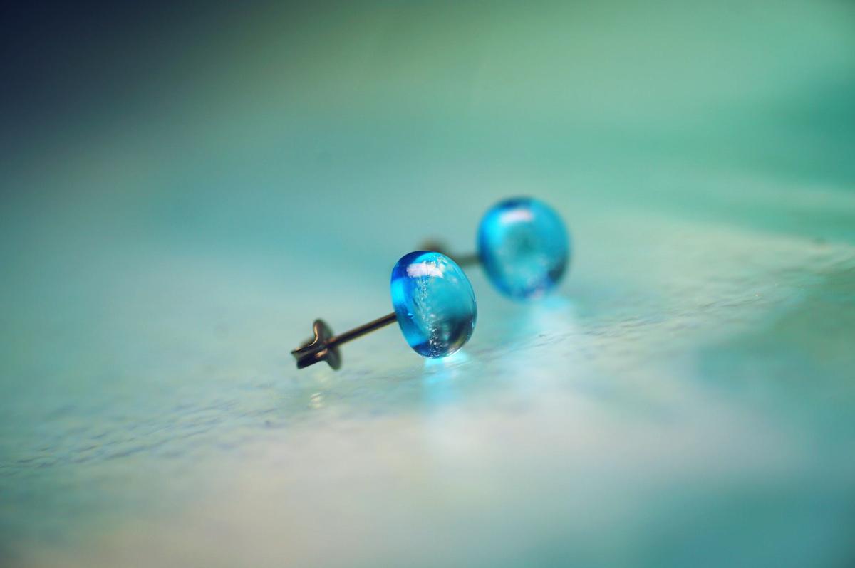 海の煌き ～ 光のしずく ～ ラフォルム ガラスジュエリー ガラスアクセサリー