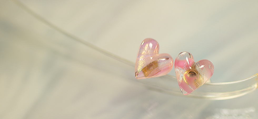 Pure petit Heart ラフォルム ガラスジュエリー ガラスアクセサリー