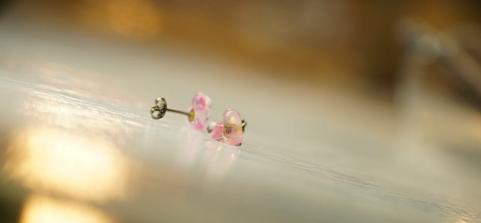 Pure petit Heart ラフォルム ガラスジュエリー ガラスアクセサリー