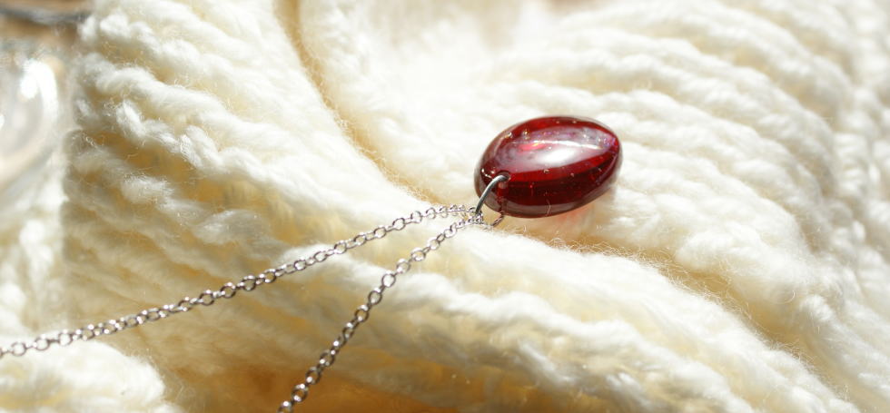 Garnet planet ラフォルム ガラスジュエリー ガラスアクセサリー