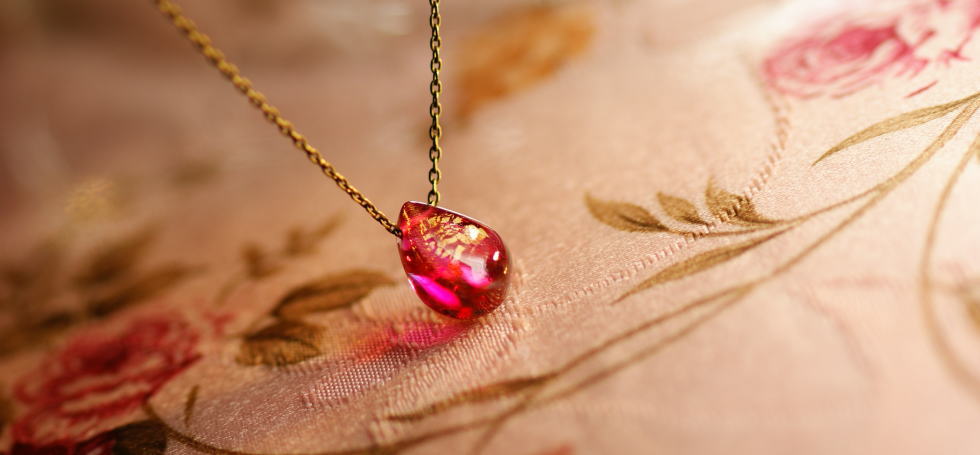 ROSE TEAR ラフォルム ガラスジュエリー ガラスアクセサリー